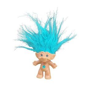 Ace Novelty Blue Star Treasure Troll Doll Toy